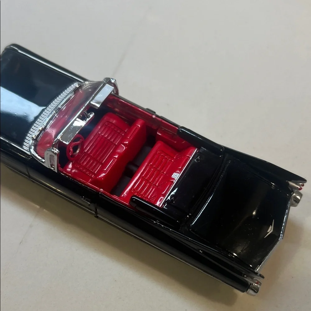 Majorette Black and Red Convertible Model Car 1959 Cadillac Coup DeVille DINKY